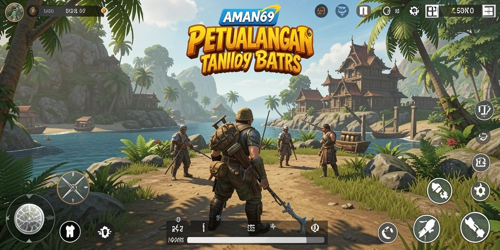 Gameplay AMAN69 dengan petualangan Open World yang seru.
