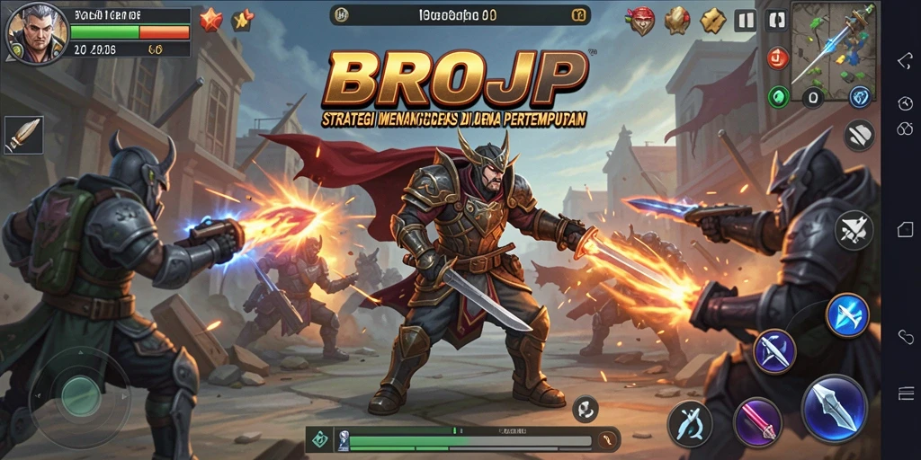 Tampilan menarik dari gameplay strategi di BROJP.
