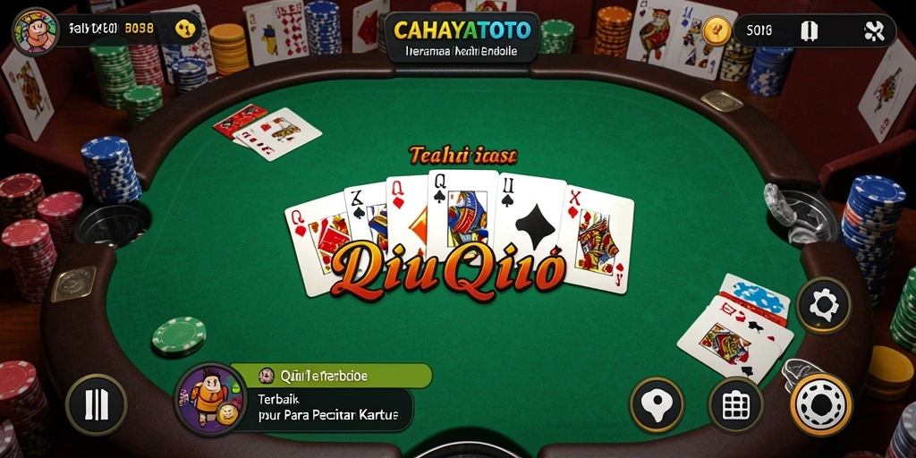 Screenshot gameplay <strong>CAHAYATOTO</strong> dengan aksi seru permainan QiuQiu.