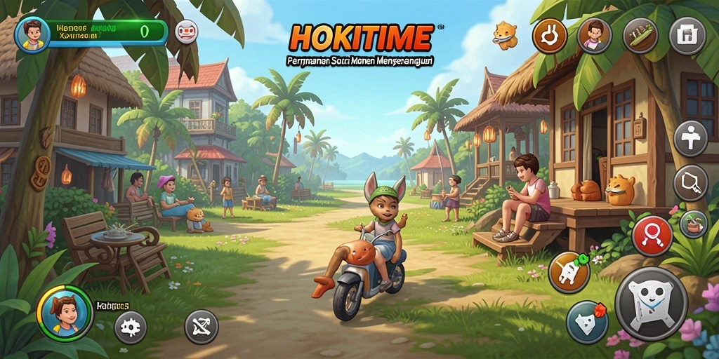 Tangkapan layar HOKITIME menampilkan gameplay yang menyenangkan dan interaktif.