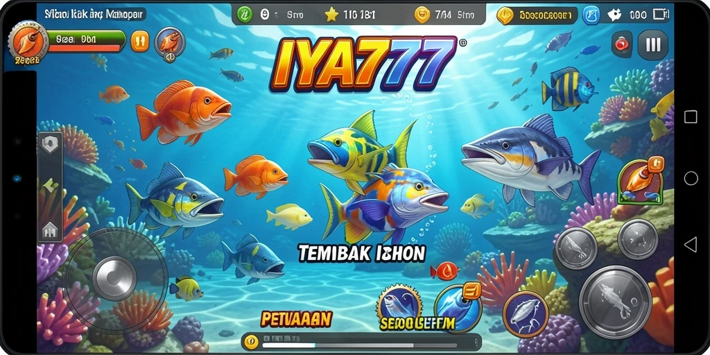 Tangkapan layar gameplay seru di IYA777 Tembak Ikan.