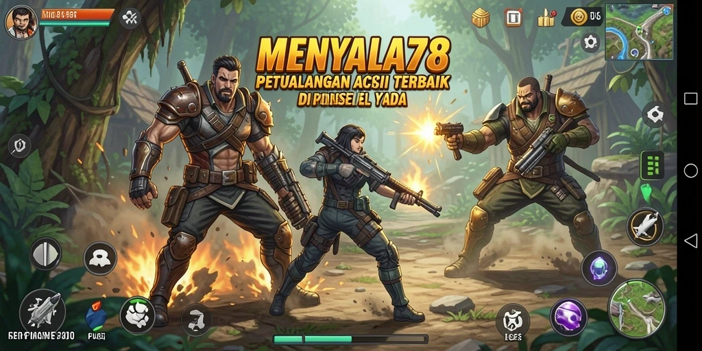 Screenshot MENYALA78 menampilkan aksi seru di tengah pertarungan.