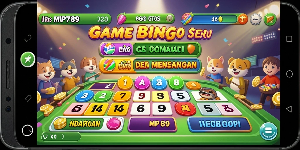 Tampilan menarik dari gameplay Bingo di MVP789.