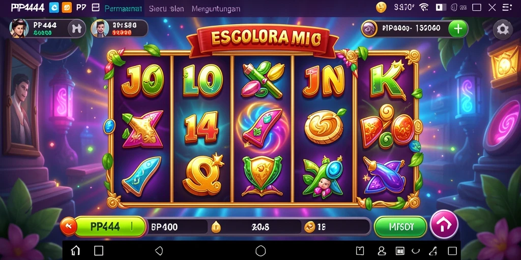 Tampilan gameplay PP444 yang menarik dan mendebarkan.