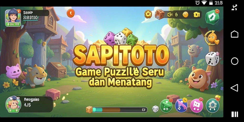 Tampilan gameplay menarik dari SAPITOTO yang penuh tantangan Puzzle.