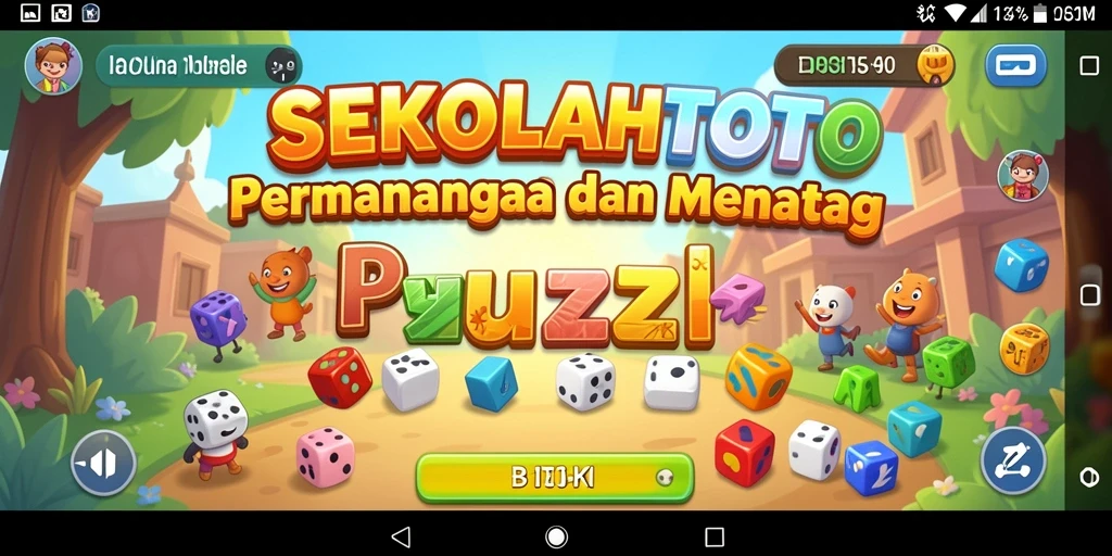 Tampilan permainan Puzzle SEKOLAHTOTO dengan tantangan menarik.