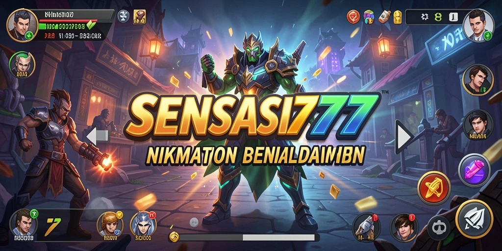 Tampilan gameplay SENSASI777 yang menonjolkan aksi Simulation.