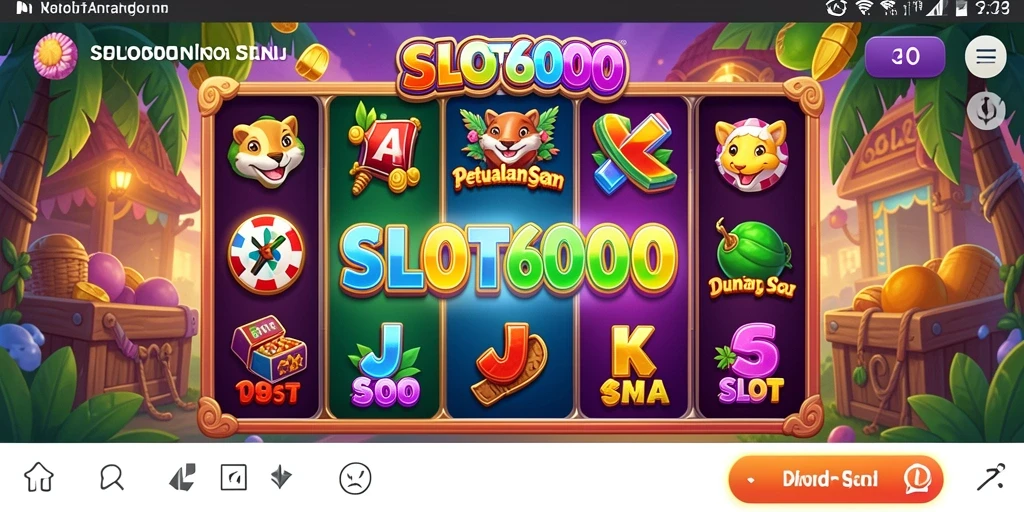 Screenshot gameplay SLOT6000 menampilkan petualangan seru dan karakter-karekter unik.