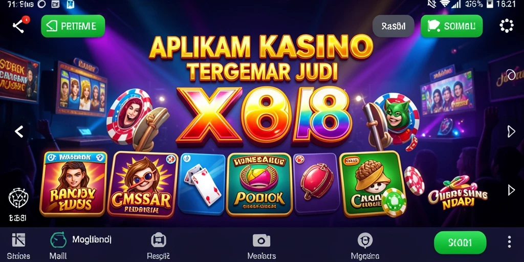 Screenshot gameplay X88 menampilkan pengalaman Kasino yang mendebarkan.